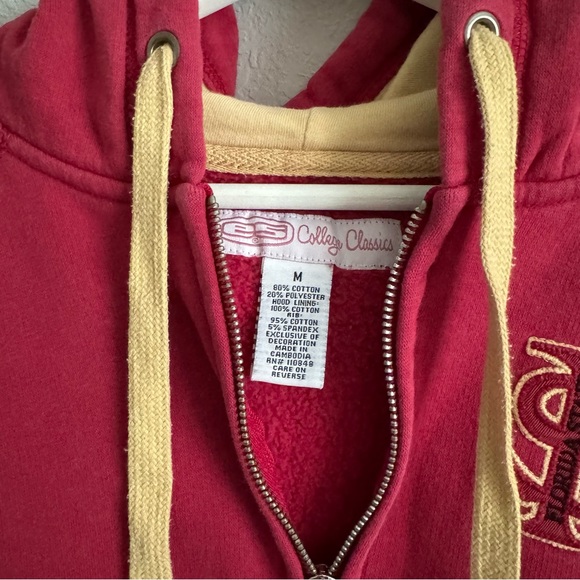 FSU Florida State University Seminoles Zip Up Sweatshirt - Picture 3 of 5